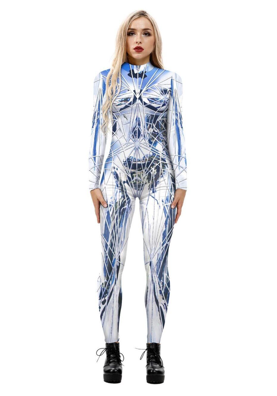 8454 Sci Fi Halloween Costume Sexy Halloween Costume Metallic Costume